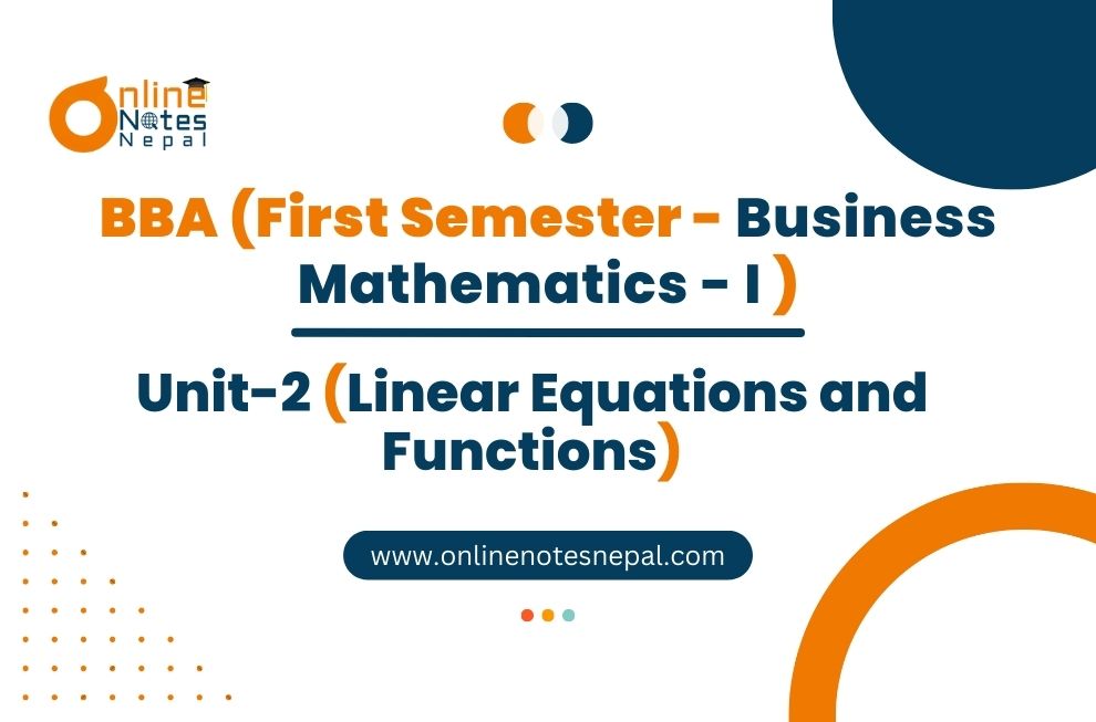 Unit 2: Linear Equations and Functions